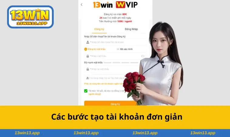 Các bước tạo đơn giản