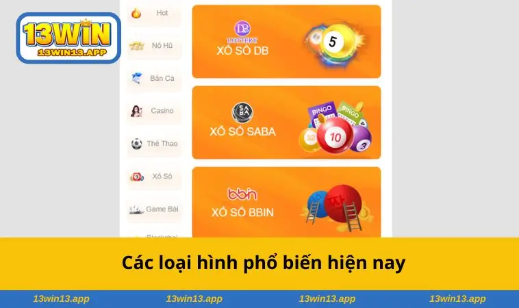Các loại hình phổ biến