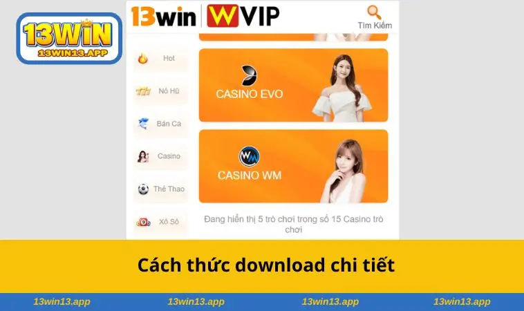 Cách thức download chi tiết