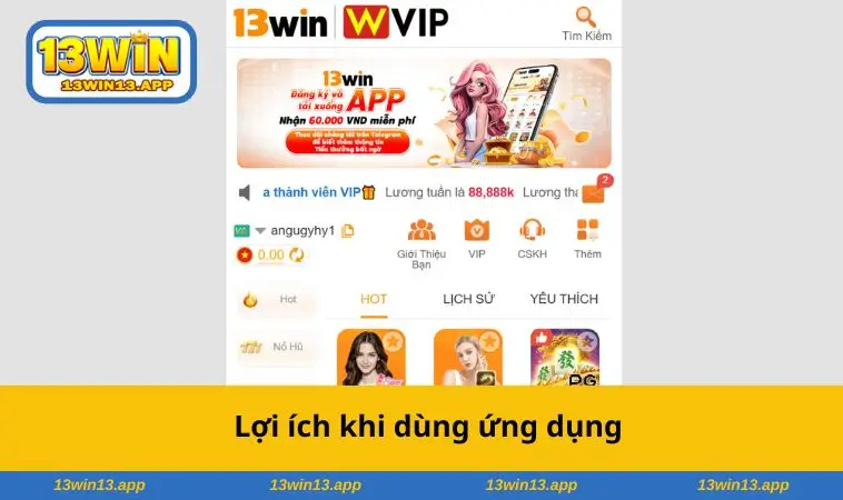 Lợi ích khi dùng ứng dụng