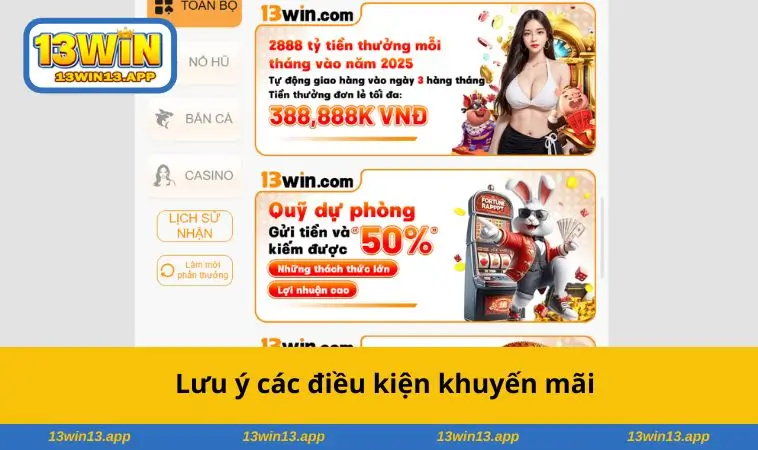 Lưu ý các điều kiện khuyến mãi