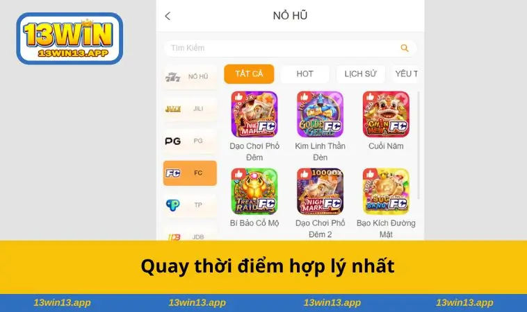 Quay thời điểm hợp lý nhất