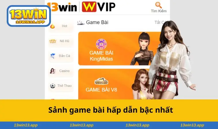 Sảnh game bài hấp dẫn bậc nhất