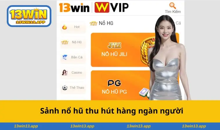 Sảnh game thu hút ngàn người