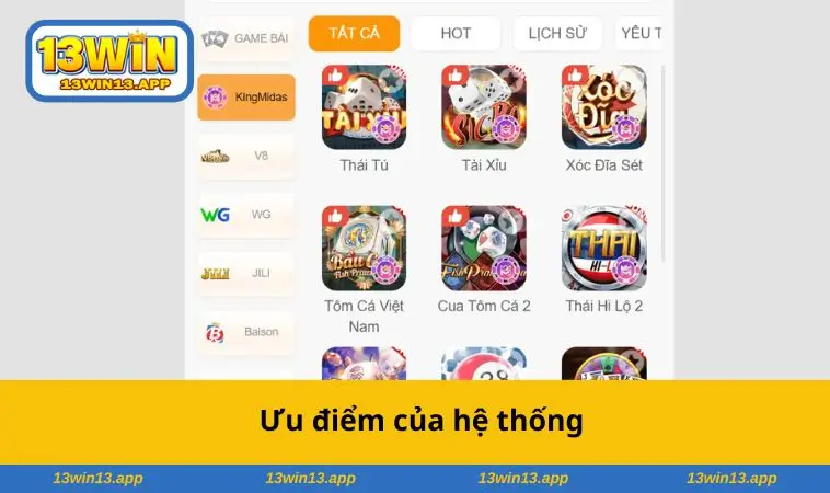 Ưu điểm của hệ thống
