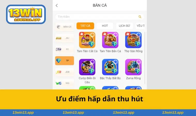 Ưu điểm hấp dẫn thu hút